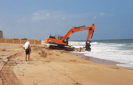 נהרייה: "צלול" עצרה עקירת סלעים מהחוף
