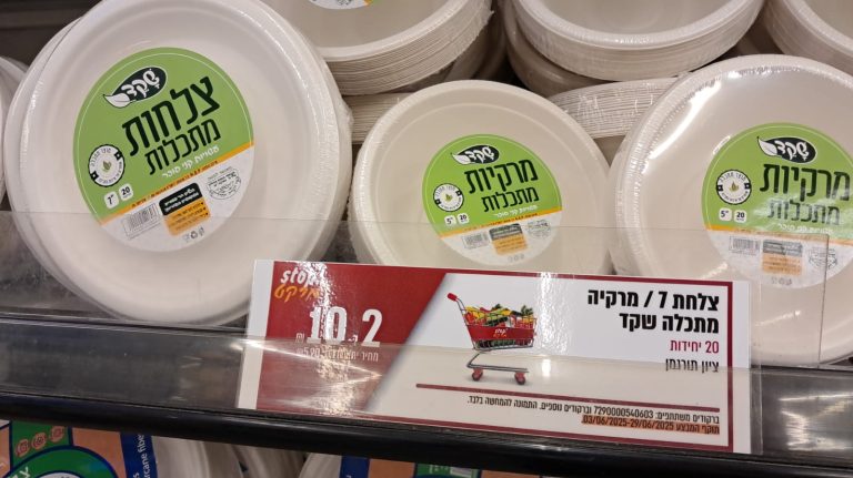 תביעה יצוגית תקדימית: יצרניי ויבואניי כלים חד פעמיים "מתכלים" מטעים את הציבור